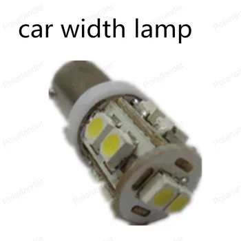 10vnt BA9S T4W W5W automobilio plotis lempos Vidus Automobilio LED Šviesos Licenciją Plokštelės LED Lempos 1210/3528 10SMD automobilių šviesos