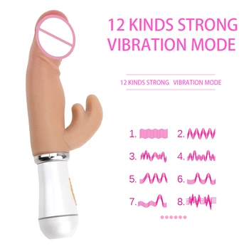 12 Dažnio Vibratorių Vibratoriai Moterims Clit Klitorio Vibratorius G Spot Magic Wand Vibratorius Moterims Suaugusiųjų Sekso Žaislai