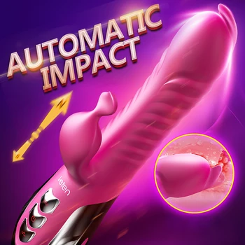 Automatinis Veržlus Pulsator Dildo Rabbit Vibratorius G Spot Clitrois Stimuliatorius Moterų Makšties Klitorio Massager Sekso Žaislai Moteris
