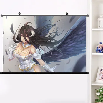 Anime Overlord Ainz Ooal Suknelė albedo Cosplay Sienos Pažymėkite Freskos Sienos Kabo Plakatas HD Plakatas Namų Dekoro Kolekcija 40×60 cm