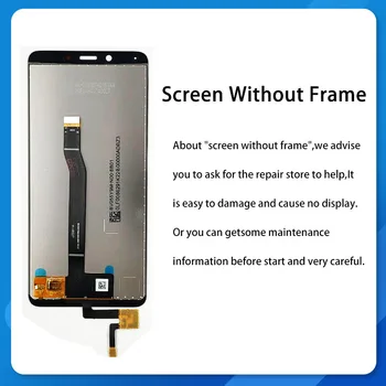 Už Xiaomi Redmi 6A LCD Ekranas Jutiklinis Ekranas su Rėmo LCD skaitmeninis keitiklis Redmi 6 Rodyti Surinkimas, Remontas, Dalys Originalios