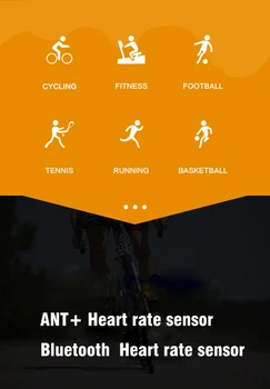 Bluetooth4.0 SKRUZDŽIŲ+Širdies ritmo Jutiklis, Suderinamas GARMIN Bryton IGPSPORT Kompiuterio, kuriame Veikia Sporto Dviračiu Širdies Stebėti Krūtinės Diržas