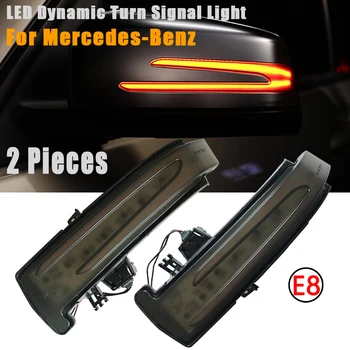 2vnt Dinaminis Indikatorių LED Posūkio Signalo Lemputė, Mercedes-Benz A B C E S CLA GLA CLS Klasė W176 W246 W204 W212 C117 X156