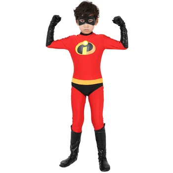 Vaikai ir Suaugusieji Nerealieji Cosplay Kostiumai, Šeimos Nerealieji Spandex Jumpsuits Bodysuits Helovinas