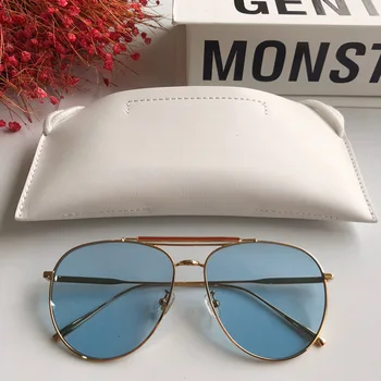 2020 Naujas Mados Korėja Prekės dizaineris ŠVELNUS akiniai Mio mio Piloto akiniai nuo saulės momen vyrų Oculos Gafas De Sol 