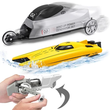 SUBOTECH DIY010 2-In-1 Ranka Skriejikas Valtis Automobilių Gervė-Galios Generatorius Vaikų Automobilių Garo Žaislų 2020 Naują Atvykimo