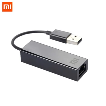 Originalus Xiaomi USB 2.0 Ethernet Adapter 10Mbps/100Mbps Megabit RJ45 Tinklo Adapteris LAN Adapteris TV BOX 3 Nešiojamas kompiuteris