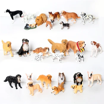 Modeliavimo retriveris,Bernese,dogas,Saint Bernard,Boksininkas,Bull Terjerų šunų Šeimos gyvūnų modelio Veiksmų Skaičiai Vaikai Žaislų Rinkinys