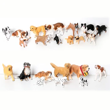 Modeliavimo retriveris,Bernese,dogas,Saint Bernard,Boksininkas,Bull Terjerų šunų Šeimos gyvūnų modelio Veiksmų Skaičiai Vaikai Žaislų Rinkinys