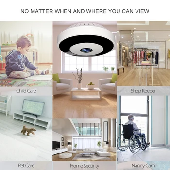 360 Peržiūrėti Wifi Kamera, 1080P IP Kamera, Dviejų krypčių Garso Kūdikio stebėjimo Kamera Belaidžio Namų Saugumo Vaizdo Stebėjimo Kamera