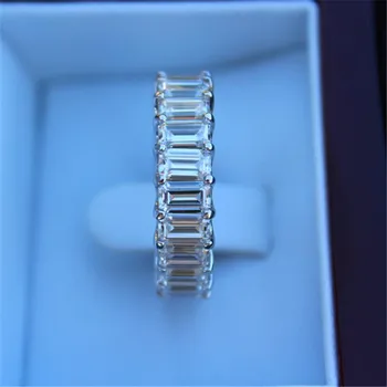 Choucong Rankų darbo žiedas 925 sterlingas Sidabro Princesė iškirpti AAAAA Cirkonis Dalyvavimas Vestuvių Juostoje Žiedai, Moterų, vyrų Papuošalai