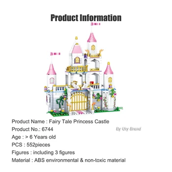 Draugai Serijos Prabangus Royal Princess Pilis Kūrimo Bloką, Žaislų Rinkinys Su duomenimis, Arklių Asamblėjos 