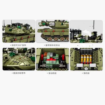 Karinės Serijos Izraelio Armijos Merkava MK4 pagrindiniai kovos tankai vėlai 1970 Statyba Blokai, Plytos, Žaislai, Dovanos