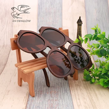 YRA NURYTI akiniai nuo saulės vyrams poliarizuota retro bambuko Ruda derliaus turas saulės akiniai prabangūs akiniai nuo saulės prekės gafas de sol