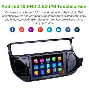 Seicane Automobilių GPS HD Android 10.0 2.5 D IPS Navi Auto Radijo-2017 Kia K3/RIO RHD paramos Carplay PSSS DVR Multimedia Player