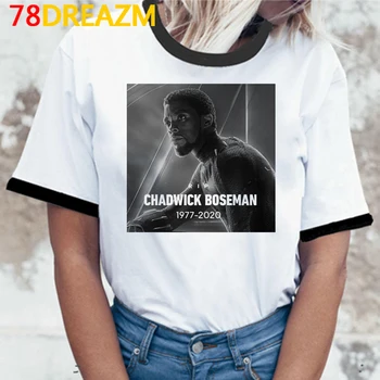 Rip Chadwick Boseman Marškinėliai Vyrams Vasaros Viršūnes Black Panther Wakanda Amžinai Grafinis Tees Harajuku Hip-Hop Unisex Marškinėlius Vyras
