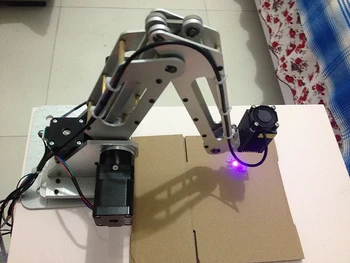 3 Kryptis Pramoninio Roboto Manipuliatoriaus Rankos su Žingsninių Variklių Liniją, Automatinė Letena Metalo Suvirinimo Robotas Mašina Gripper