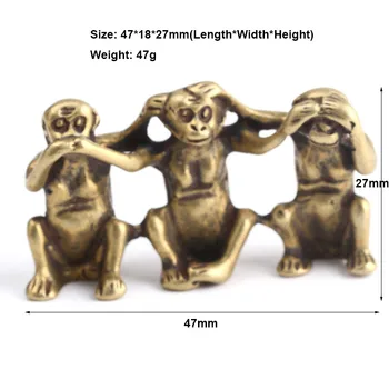 Vario Trys Beždžionės Feng Shui Kūrybinės Amatų Namų Dekoracijas nesakyk, neklausykite nematote Beždžionė Figūrėlės Papuošalai Dovana