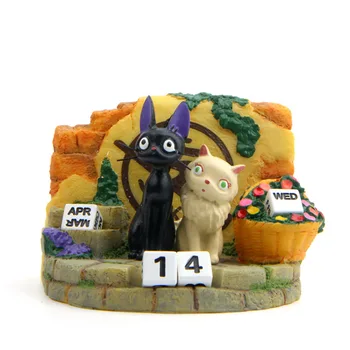 Mano Kaimynas Totoro Kiki Kiki ' s Delivery PVC Katė Veiksmų Skaičius, Lėlės Tarnyba Pora Jiji Kalendorius Dervos Plastikiniai Modelis