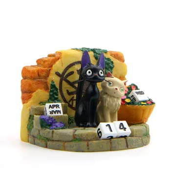 Mano Kaimynas Totoro Kiki Kiki ' s Delivery PVC Katė Veiksmų Skaičius, Lėlės Tarnyba Pora Jiji Kalendorius Dervos Plastikiniai Modelis
