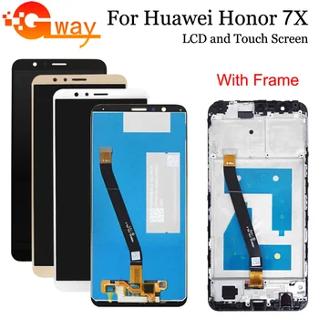5.93 Už Huawei Honor 7X BND-L21 BND-L22 BND-L24 LCD Ekranas Mate SE Jutiklinis Ekranas skaitmeninis keitiklis Asamblėjos Rėmas Su nemokamais Įrankiais