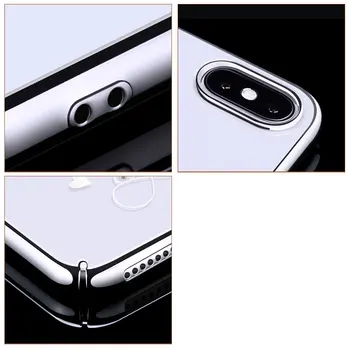 Blizgučiai Deimantų Danga Slim Telefono dėklas Skirtas iPhone XR XS Max XS X 10 galinis Dangtelis Sunkiai Shell Kristalų Skaidri Plona KINGXBAR