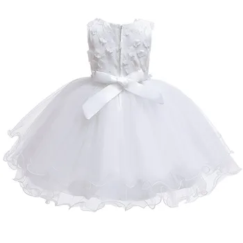 Kūdikių Dress 2020 ispanų Stiliaus Gėlių Baby Girl Dress Nėrinių Krikšto Suknelės Mergaitėms 1-3 Metų Gimtadienio Vestuvių Drabužiai