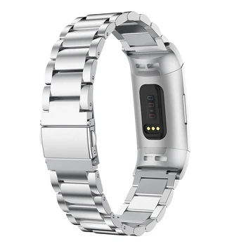 Nerūdijančio Plieno Laikrodžio Juosta, Diržu, Fitbit Mokestis 3 Band Nuorodą Apyrankės Dirželio Pakeitimo Watchband Už Fitbit Mokestis 3