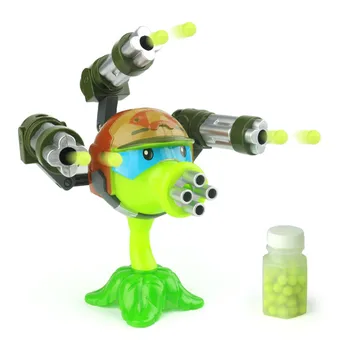 1PCS įdomūs Augalai vs Zombies anime Pav Modelis Žaislas 15cm Gatling Žirnių šaulys (3 ginklai)Aukštos Kokybės Pradėti Žaislas Vaikams Dovanų