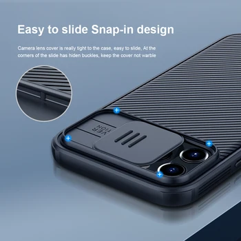 IPhone 12 Pro Max Padengti NILLKIN Shield dangteliu Kameros Apsaugos Magnetinio Atveju 