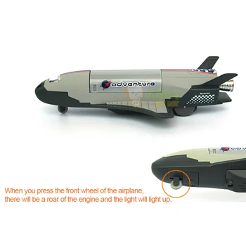 Lieti Boeing X-37 Tikrinimo Mašina, Garso ir apšvietimo Oro Erdvę Naikintuvas Lydinio Vaikų Žaislas Sraigtasparnis Dovanos Modelis Žaislai