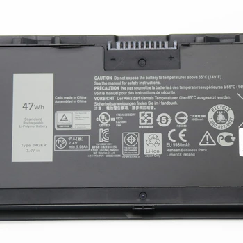 ONEVAN Originali 34GKR Nešiojamas Baterija DELL Latitude E7420 E7440 E7450 3RNFD V8XN3 G95J5 0909H5 0G95J5 5K1GW 7.4 V 47Wh