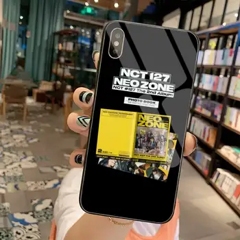 NCT 127 neo zona ateityje jį Telefono dėklas Grūdintas Stiklas iPhone 11 Pro XR XS MAX 8 X 7 6S 6 Plus SE 2020 atveju