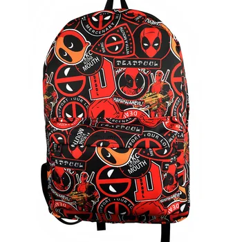 Deadpool Cosplay Visą Spalvų Drobės Kuprinė Studentų Pečių Maišą Schoolbags Nešiojamas Krepšiai