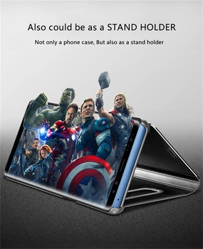 Smart Veidrodis, Flip Case For Huawei 30/30 Pro/30 Lite Odinis Telefono Galinį Dangtelį Prabanga Aiškiai Matyti, Funda Už HuaweiP30 P30Lite