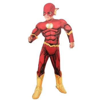 Flash Raumenų Superhero Fancy Dress Vaikų Fantazijos Komiksai Filmą Karnavalas Šalies Helovinas Flashman Cosplay Barry Allen Kostiumai