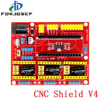 CNC shield v3 V4 graviravimo staklės, 3D Spausdintuvas+ A4988 / DRV8825 vairuotojo plėtros valdybos + NANO 3.0 / UNO R3 su USB laidu