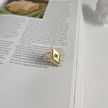 925 sterlingas sidabro parallelogram žiedai paprasti mados dizaino mozaikos Chrizoberilas elegantiškas žiedai moterims, žiedai, pakabukai papuošalai