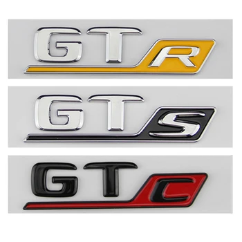 Ilgas R S C Ženklelis Emblema Mercedes Benz AMG GT GT43 GT50 VTR GTS GTC C63S E63S GLC63S GLE63S Emblema Automobilių Stilius Kamieno Lipdukas