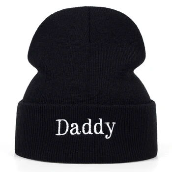 2019 naujas tėtis laišką siuvinėjimo vilnos skrybėlę mados hip-hop lauke šalta skrybėlės unisex laisvalaikio kepurės, sporto ir laisvalaikio bžūp