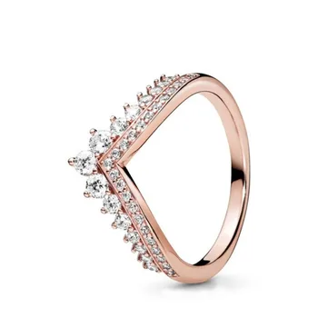 2020 m Fine Jewelry Žavinga rožinė Aukso, Sidabro Šviesos Norus, Miss paauksuotas sidabras, Širdies formos Laja Žiedas, Moterų Papuošalai Gimtadienio Dovana