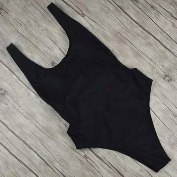 2020 seksualus mados vientisas maudymosi kostiumėlis ponios aukštos sumažinti maudymosi kostiumėlį vientisos spalvos moteriška juoda backless maudymosi kostiumėlį, thong maudymosi kostiumėlį karšto pardavimo