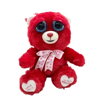 Feisty Augintiniai minkšti žaislai 20cm įdaryti pliušinis rose red valentino lokys dėl meilužio