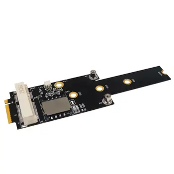 Mini PCI-E NGFF M. 2 Raktas M/E Adapteris Keitiklis Kortelę, SIM Lizdas Power LED