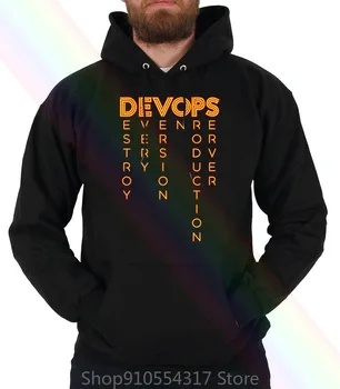 Devops - Nekilnojamojo Apibrėžimas Devops Hoodie Palaidinės Devops Kompiuterio Geek, Vėpla Programuotojas Juokinga Sarca Zona