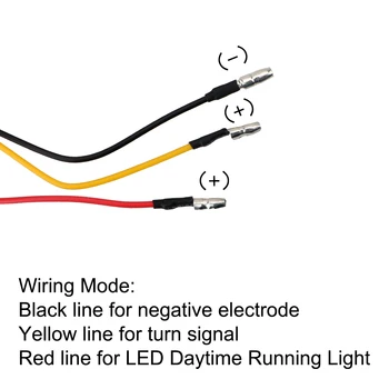 1 Pora Žaibo Motociklo Posūkio Signalo Lemputė Motociklą LED Indikatorius Tekantis Vanduo 
