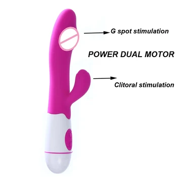 30 Greičiu G spot Dildo Vibratorius, Sekso Žaislai, skirtas moters Klitorio Stimuliatorius Triušis Vibratoriai Moterims gėjų makšties masažas suaugusiųjų žaislai