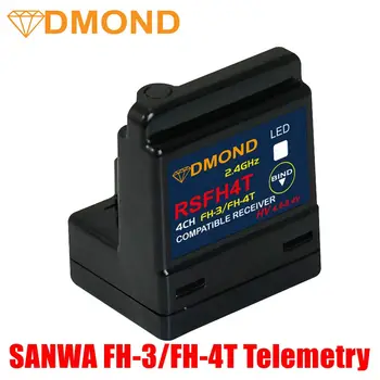 DMOND RSFH4T RSA04 4CH Sanwa ARX-482R Telemetrijos SSR imtuvas FH-3/FH-4T suderinama M17 M12S M11X MT-S MT-44 EXZES X MT-44 MX-3X