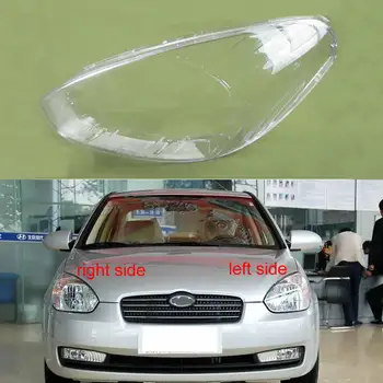 Už Hyundai Accent 2006 M. 2007 M. 2008 M. 2009 Dangtelis Priekinio Žibinto Korpuso Umbra Skaidrus Umbra Žibintai Padengti Objektyvo Lempos Kaukė