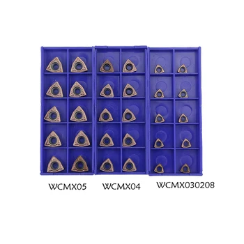 10VNT WCMX030208 WCMX040208 WCMT050208 WCMT06T308 WCMT080412 Cutter Tekinimo įrankiai u karbido gręžimo įterpti